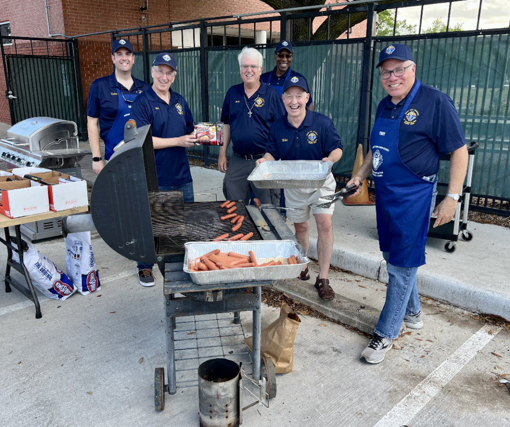 Hot Dogs Cookout for the Boy Scouts